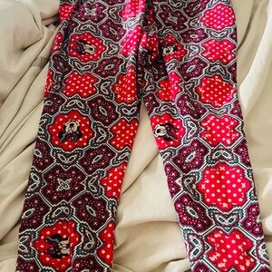 Hot Pink Patterned Minnie Mouse Leggings